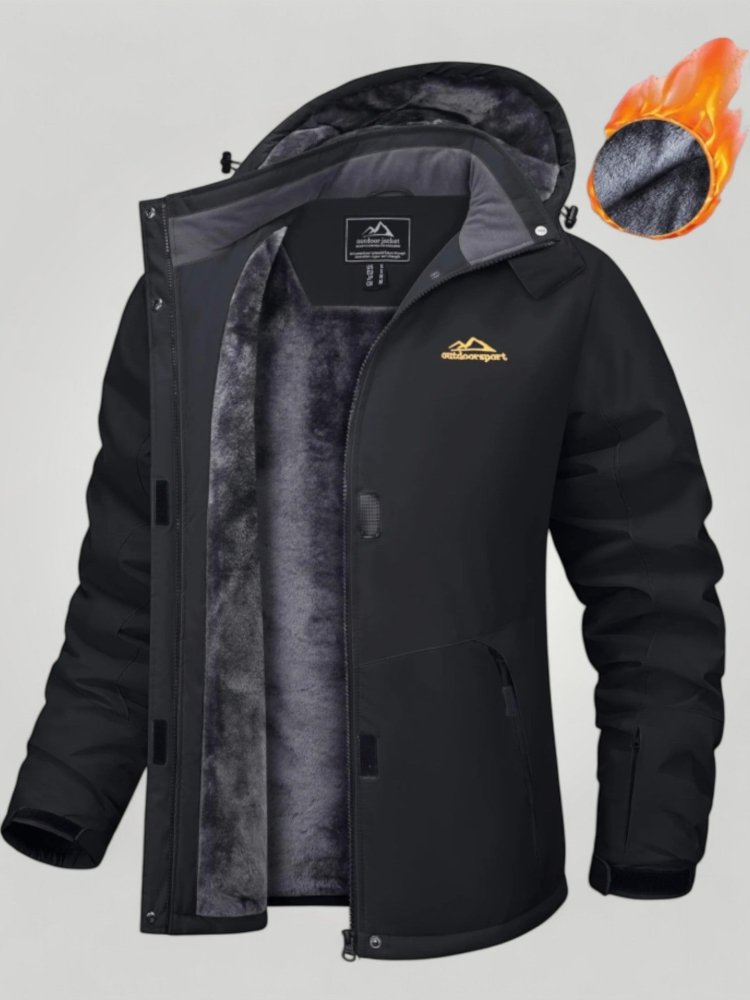 Warme Damenjacke mit Abnehmbarer Kapuze - Nordic Boutique &amp; Co.