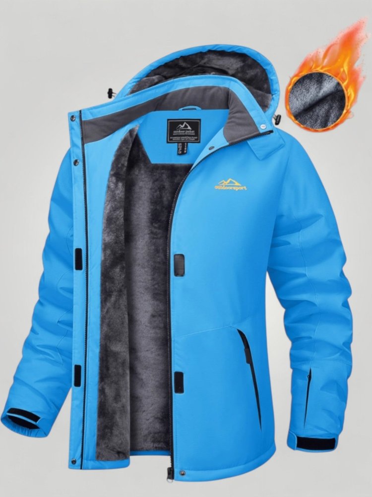 Warme Damenjacke mit Abnehmbarer Kapuze - Nordic Boutique &amp; Co.