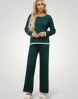 Zweiteiliges Set mit V - Ausschnitt und Farbblockdesign - Nordic Boutique & Co.